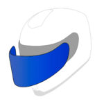 HJC F100 Vizier blauw