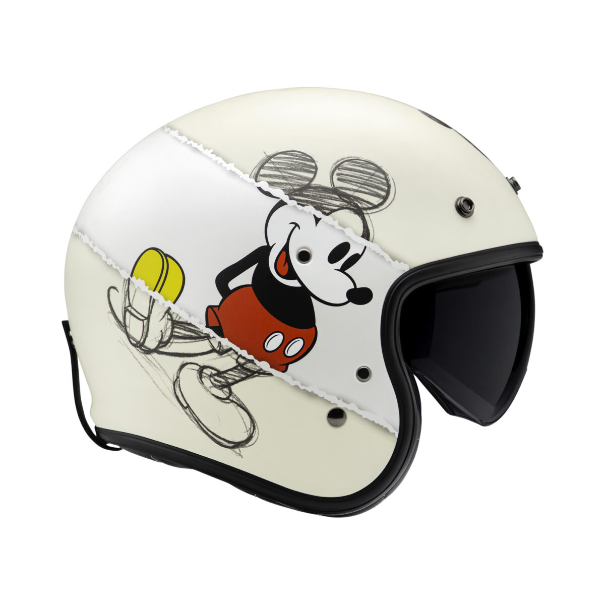 Motorhelm HJC, V31 Disney Mickey sketch - Afbeelding 4
