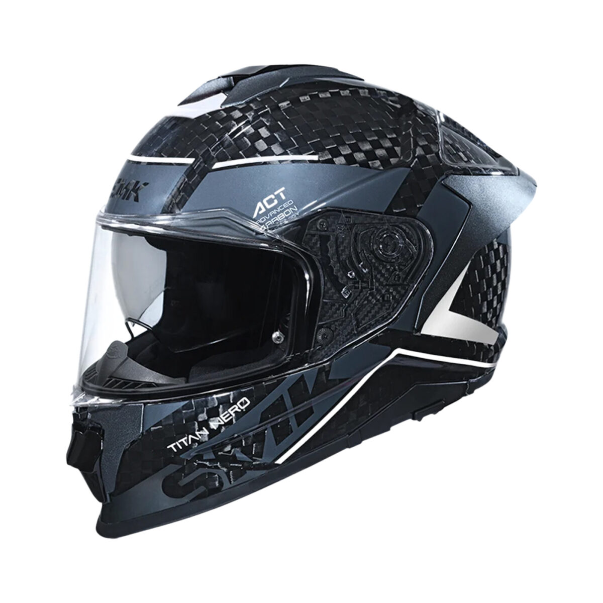 Motorhelm SMK, Titan Carbon Nero - Afbeelding 1